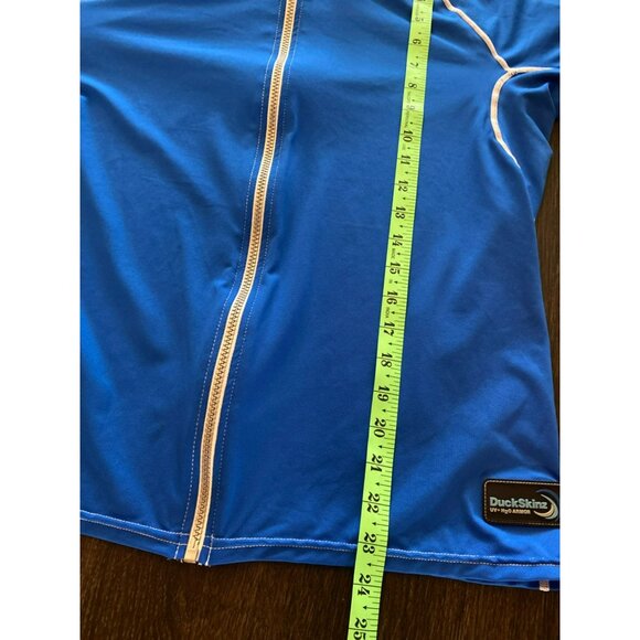 DuckSkinz UV+ H2O Armor Blue Full-Zip Jacket Size M Unisex - Picture 3 of 6